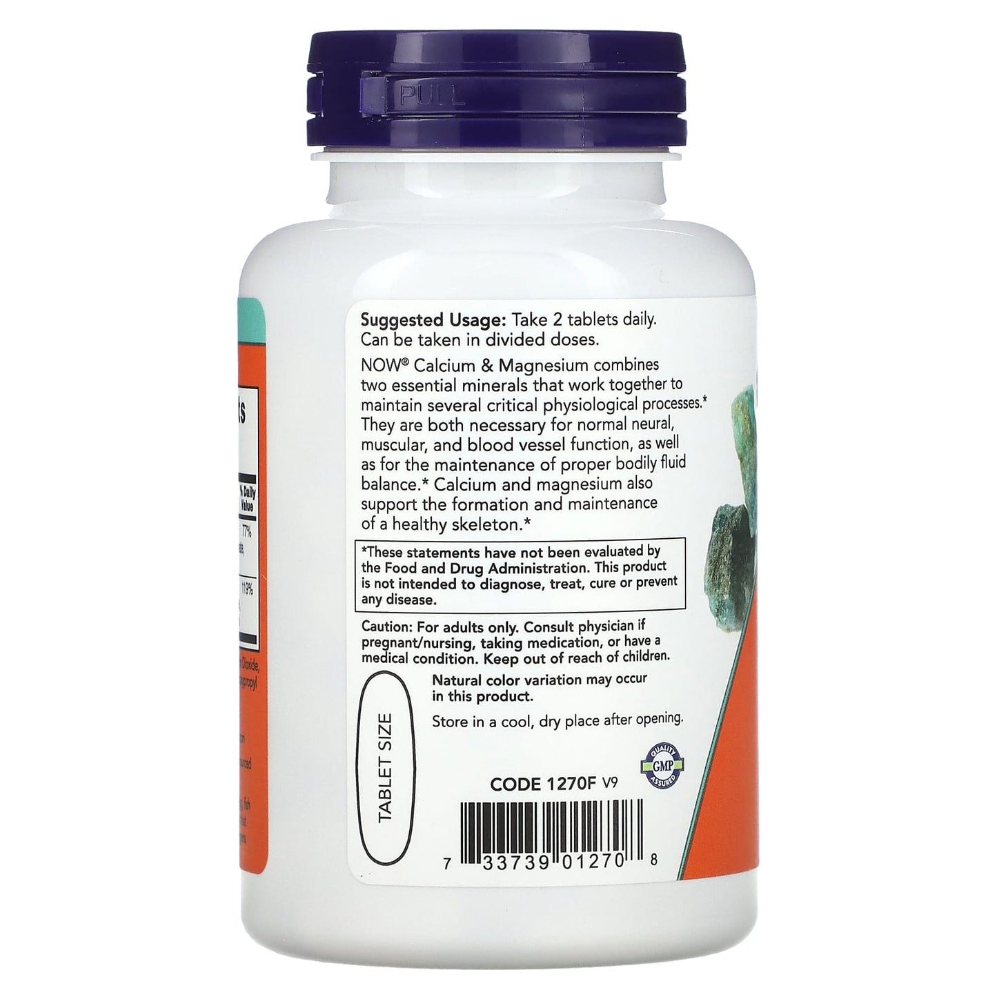NOW Foods Calcio y Magnesio 100 Comprimidos