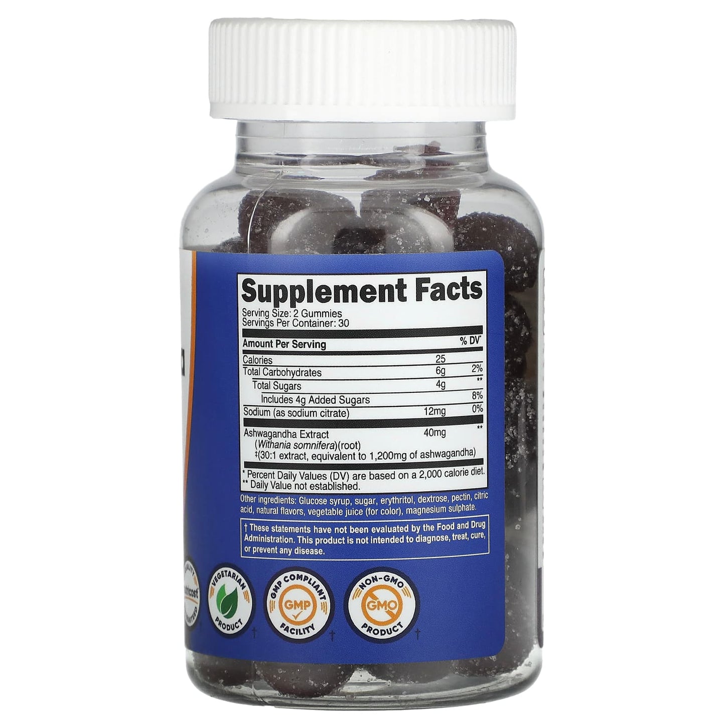 Nutricost Gomitas de Ginseng Indio Bayas Mixtas 1200 mg 60 Gomitas