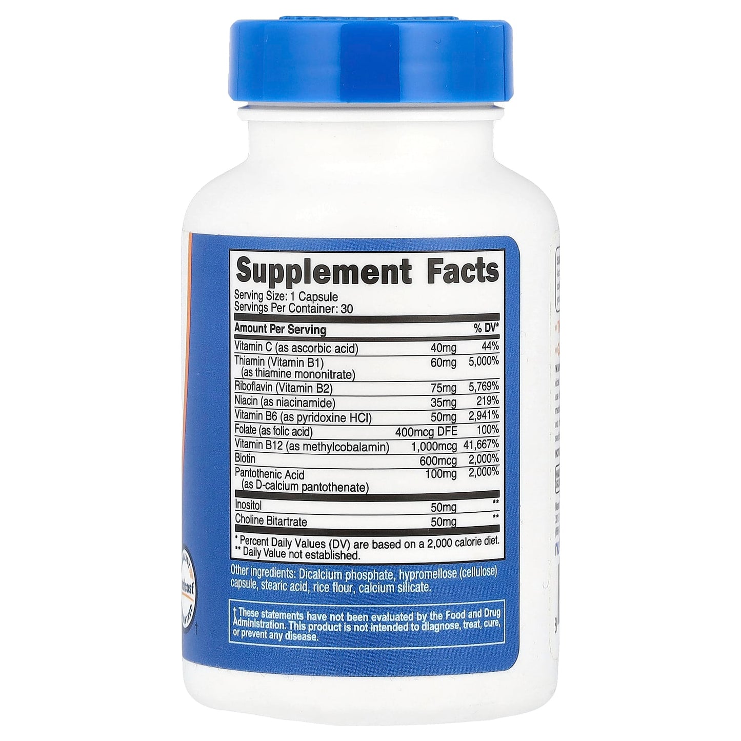 Nutricost Vitamin B Complex Cápsulas