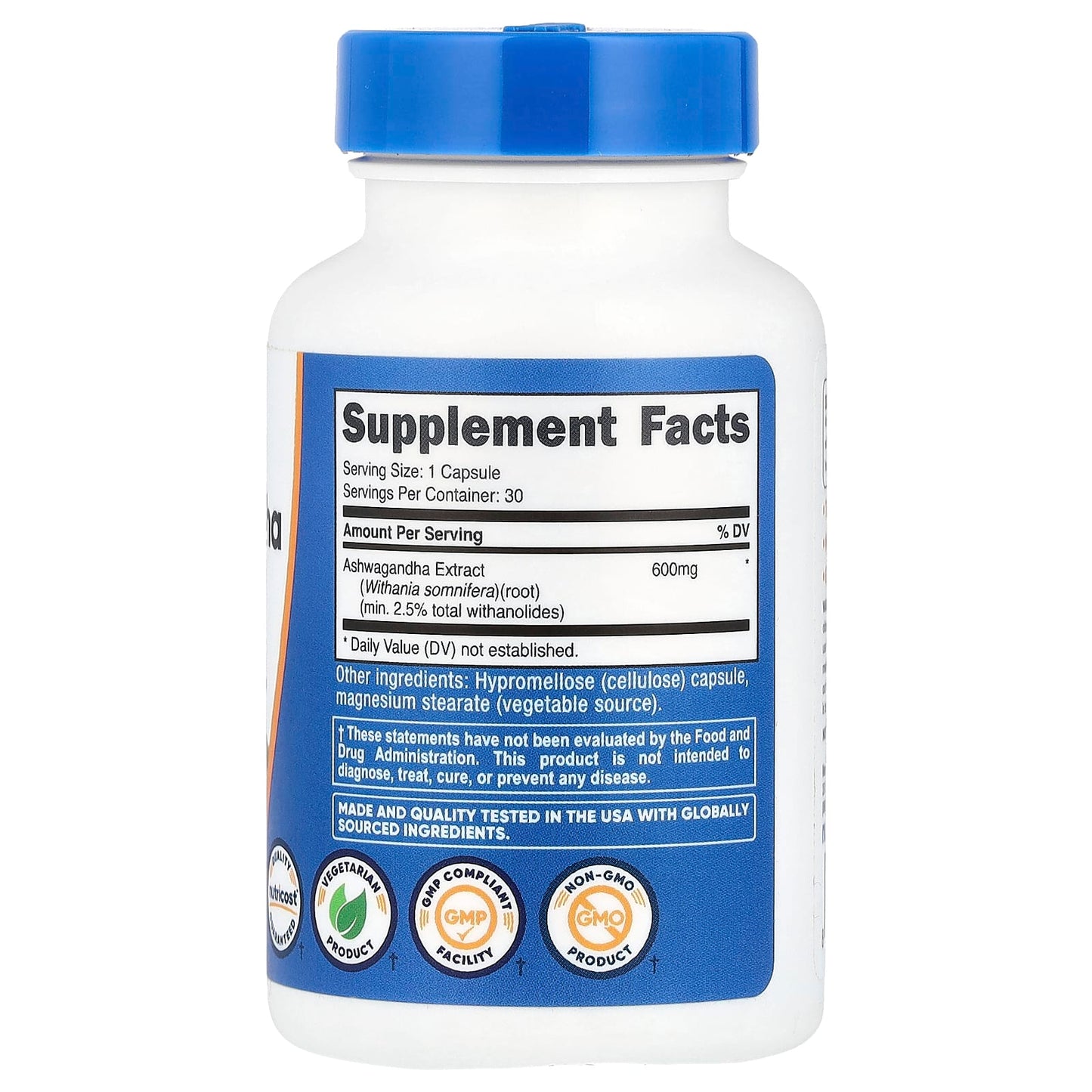 Nutricost Extracto de Raíz de Ginseng Indio 600 mg