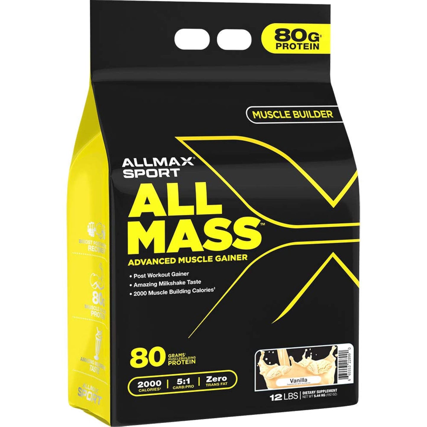 Allmax AllMass Post Workout Gainer 5.4kg - Vanilla