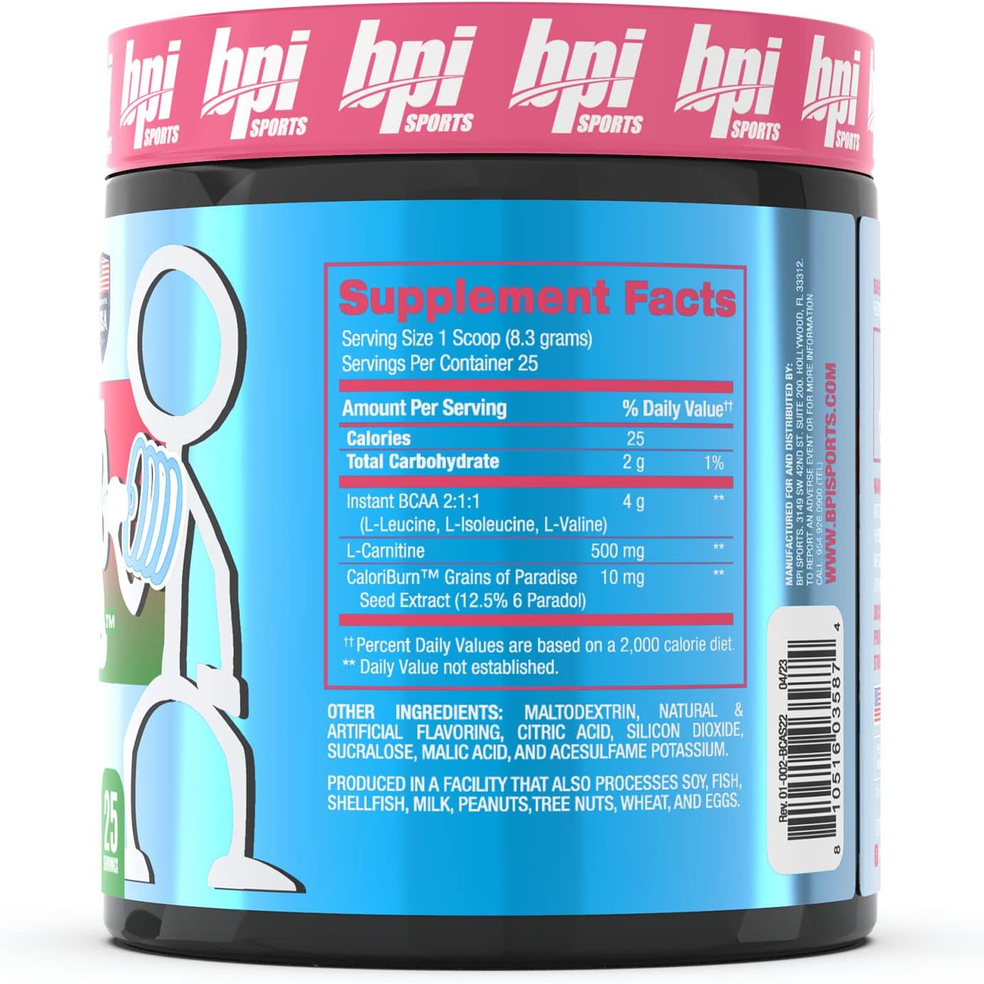BPI Sports Best BCAA Shredded - Fórmula de Recuperación Termogénica sin Cafeína