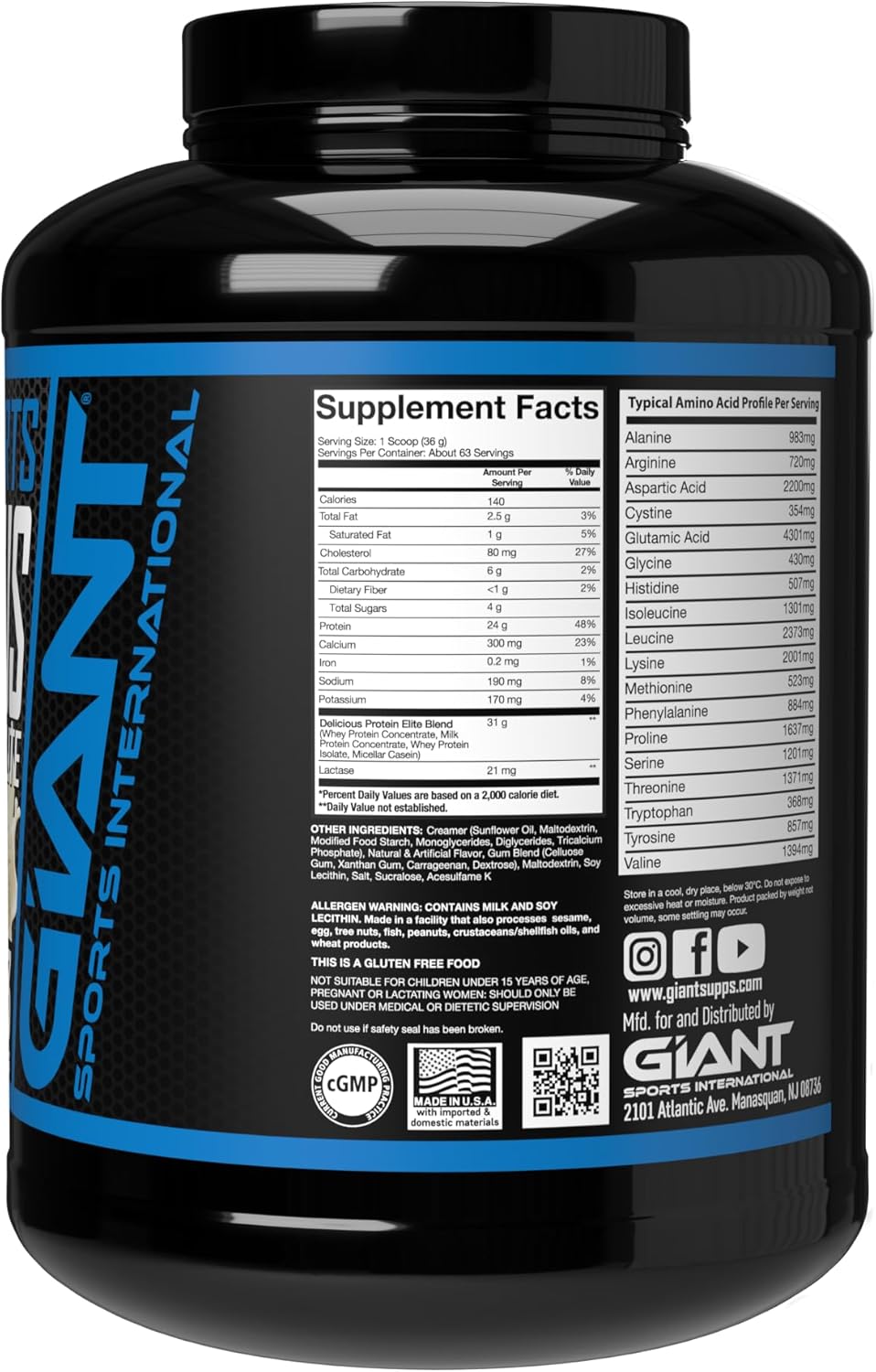 Delicious Elite Protein Powder 5 Lbs