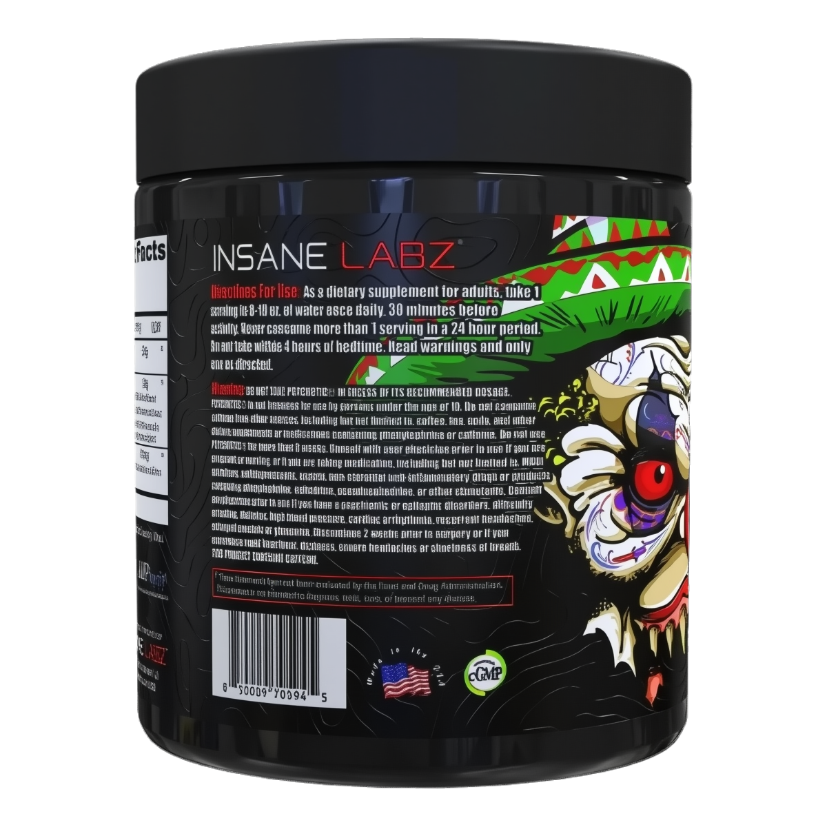 Psychotic Xtreme Pre Entreno Agua Fresa 30 Servicios (228 g)