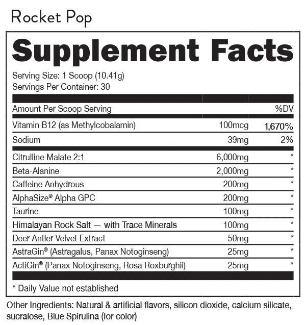 Pre-entreno BUCKED UP 30 servicios - MarketFit