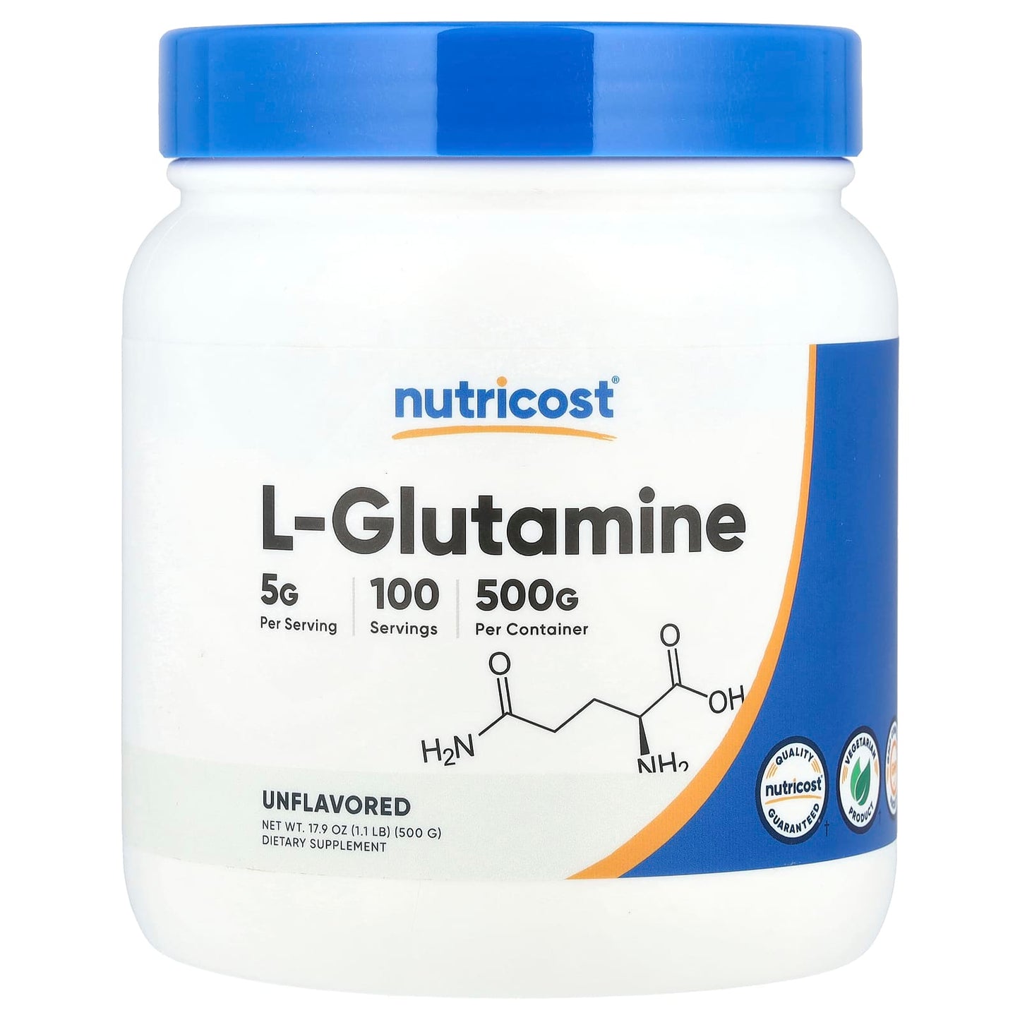 Nutricost L-Glutamina Sin Sabor