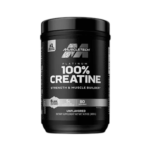 Platinum 100% Creatine - Creatina Monohidrato | 400gr 80 porciones - MarketFit