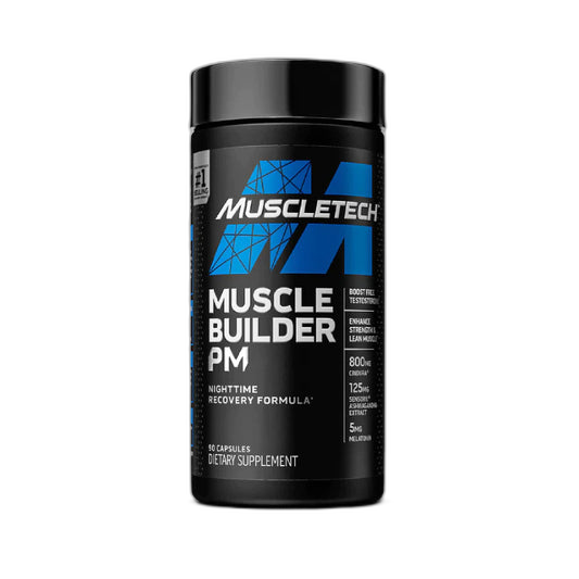 Muscle Builder PM | Melatonina y Ashwagandha 90 cápsulas - MarketFit