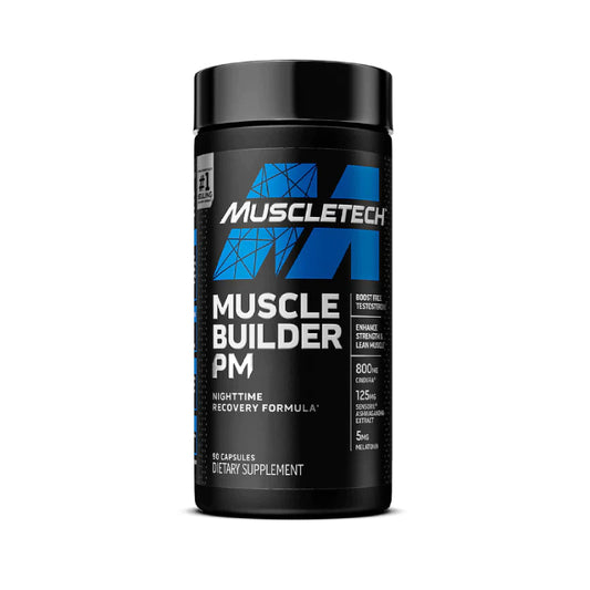Muscle Builder PM | Melatonina y Ashwagandha 90 cápsulas - MarketFit