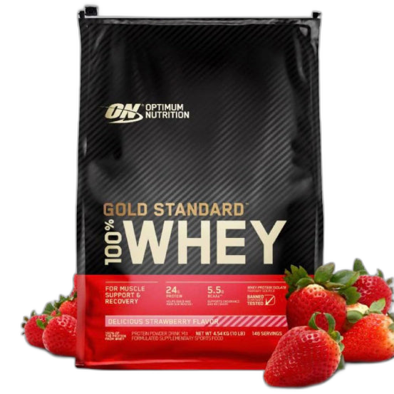 Gold Standard 100% Whey 10lb | Proteína Premium 141-149 porciones - MarketFit
