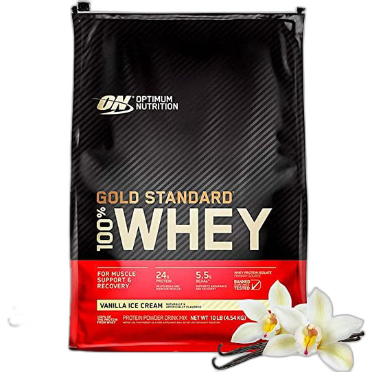 Gold Standard 100% Whey 10lb | Proteína Premium 141-149 porciones - MarketFit