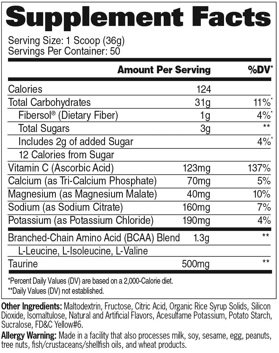 Carbotein | Carbohidratos, BCAA's y Taurina 50 servicios - MarketFit