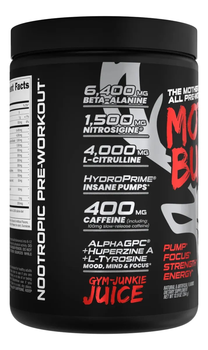 Bucked Up Mother Bucker Pre-Workout High-Stimulant 20 Servings