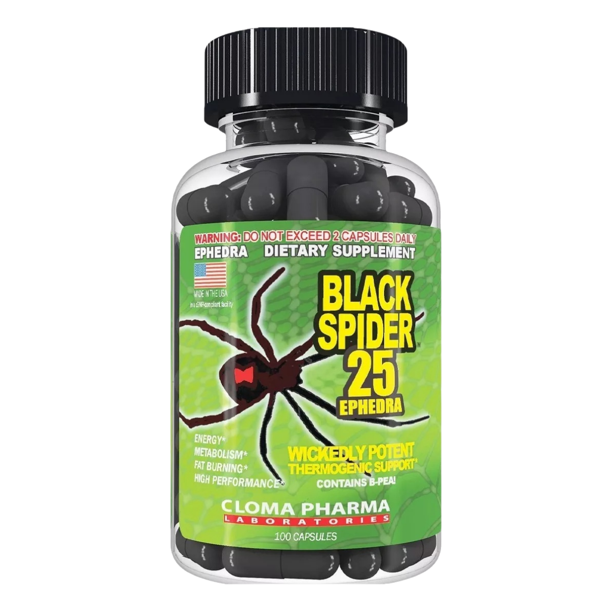 Cloma Pharma Black Spider - 100 Cápsulas