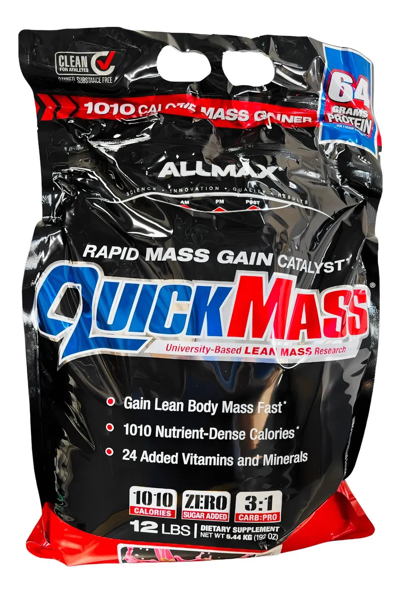 Allmax QuickMass Suplemento Ganador de Masa 5.4kg - Fresa Banana