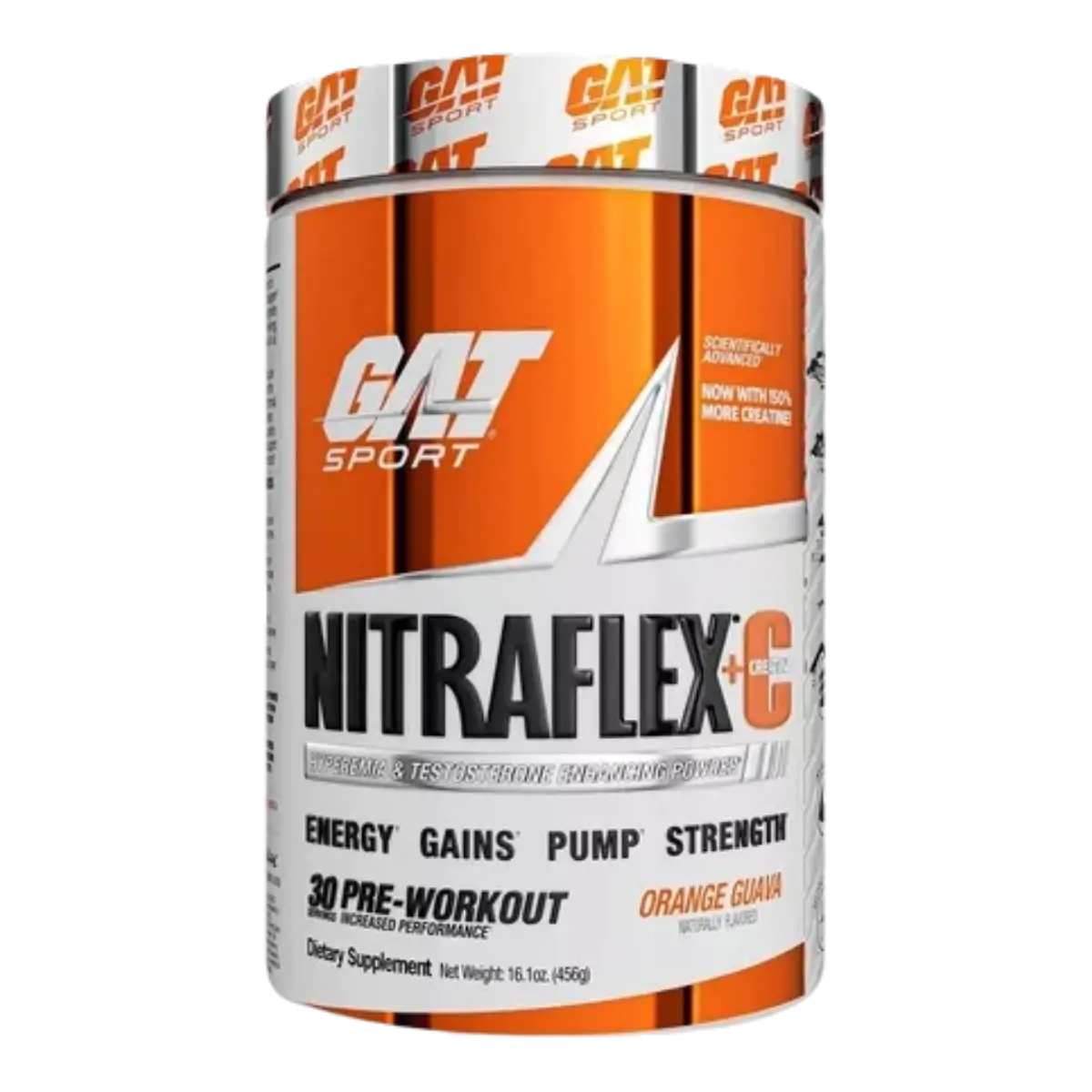 Pre Entreno GAT Nitraflex Plus+ C - Orange Guava Mango