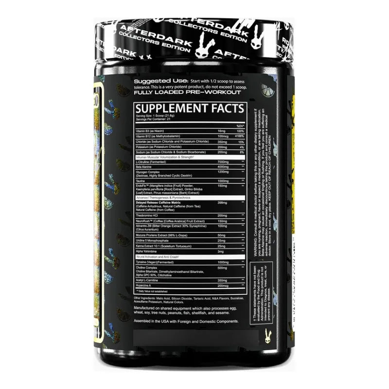 After Dark Void Pre Workout Edición Lemon Jolt - Limón 21 Porciones