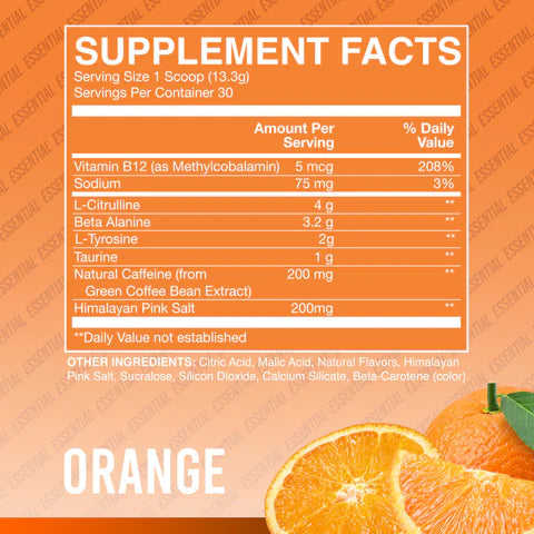 BUM Essential Pre-Workout | Pre-entreno 30 servicios - MarketFit