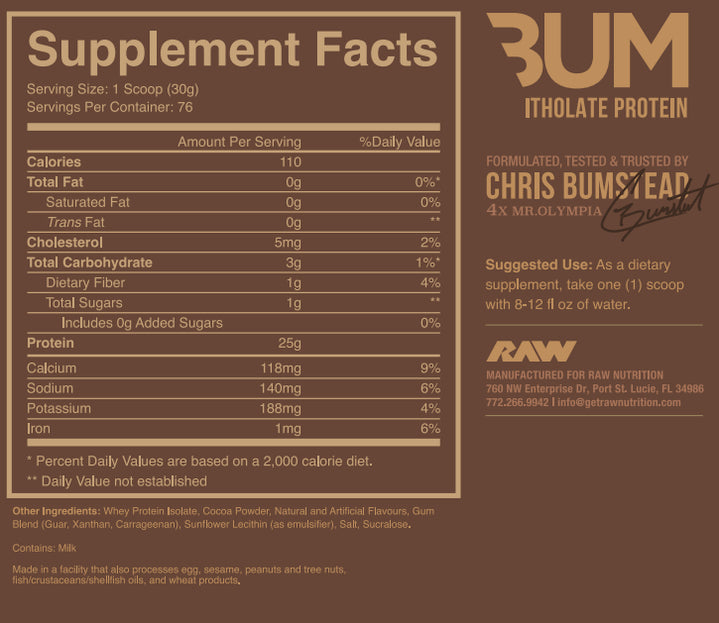 BUM Itholate Protein 5lb | Whey Isolate 73-76 servicios - MarketFit