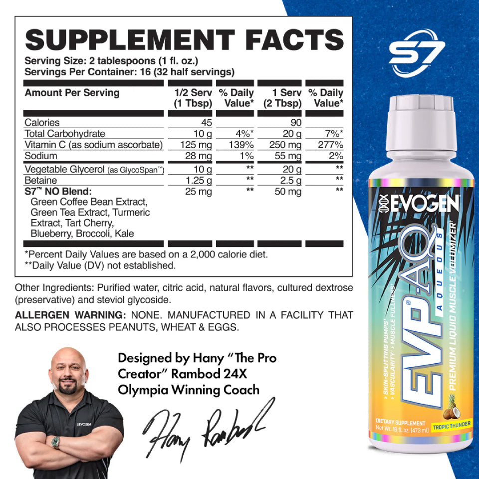 EVP AQ Liquid | Pre-entreno sin estimulantes 473ml - MarketFit