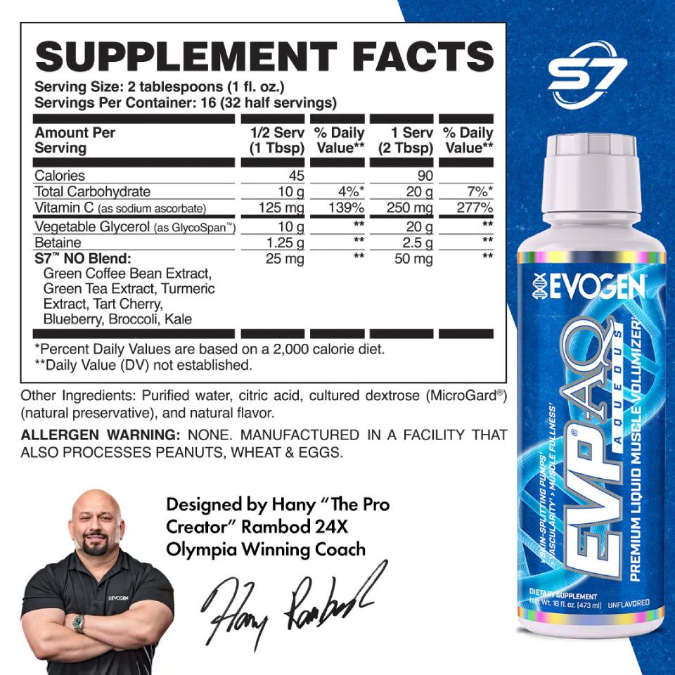 EVP AQ Liquid | Pre-entreno sin estimulantes 473ml - MarketFit
