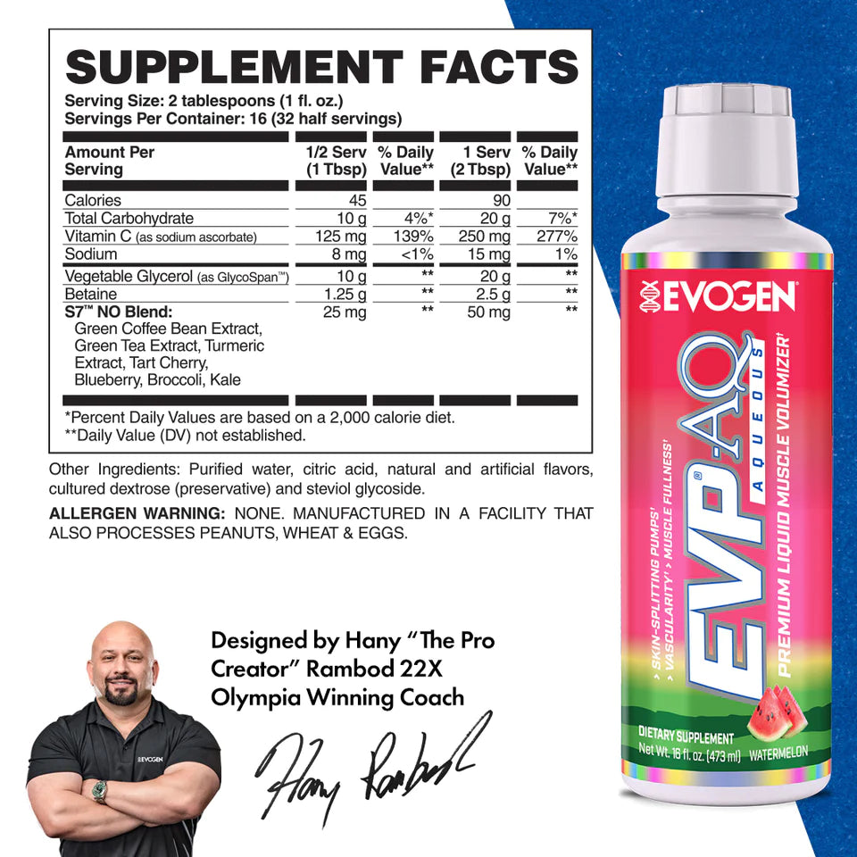 EVP AQ Liquid | Pre-entreno sin estimulantes 473ml - MarketFit