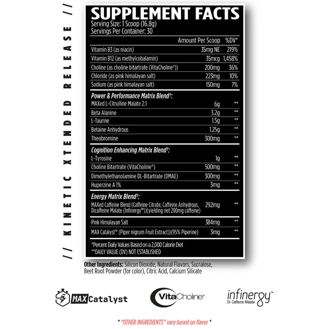 VMI Sports KXR Stacked Pre Workout 30 Porciones - PEZ Sour Blue Raspberry