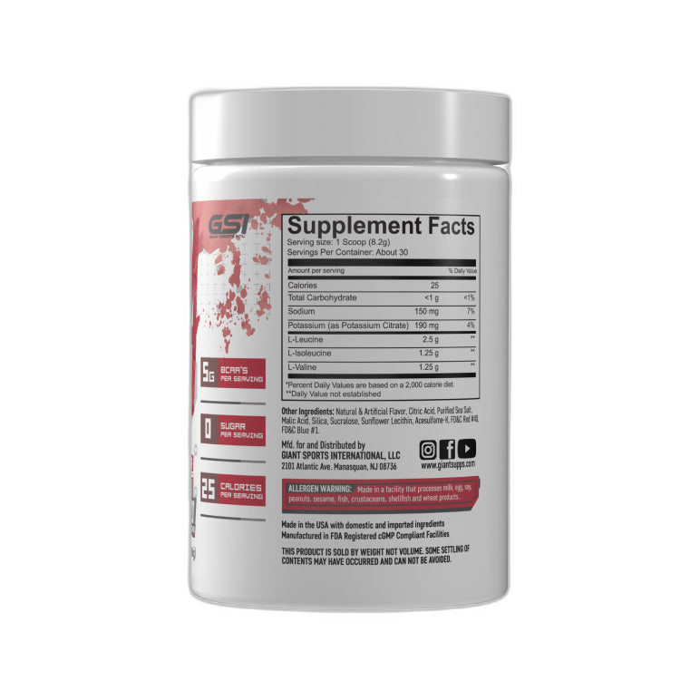 GIANT BCAA | BCAA's y Electrolitos 30 servicios