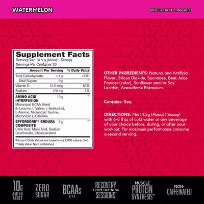 AMINO X - BCAA's, Taurina y Citrulina 30 servicios - MarketFit