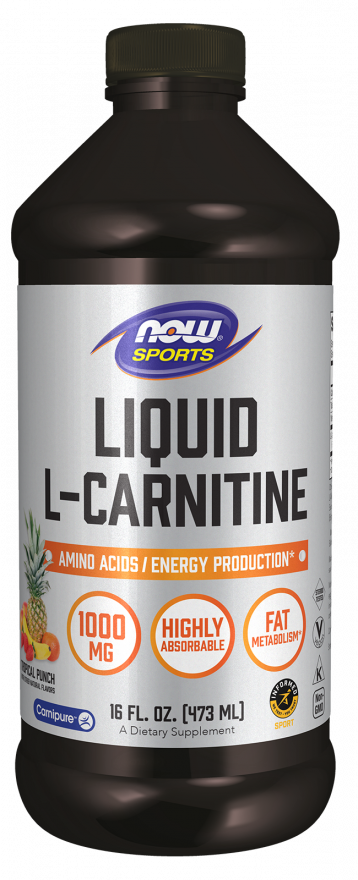 NOW Sports L-Carnitine Liquid - Tropical Punch