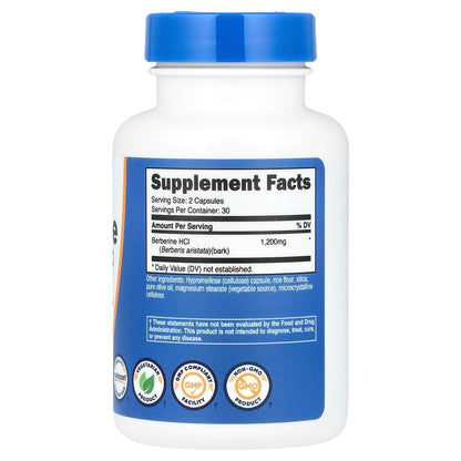 Nutricost Berberina 1200 mg 60 Cápsulas