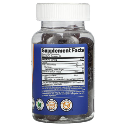 Nutricost Gomitas de Ginseng Indio Bayas Mixtas 1200 mg 60 Gomitas
