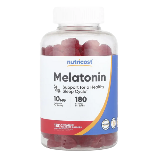 Nutricost Melatonin Gummies Strawberry 10 mg 180 Gummies