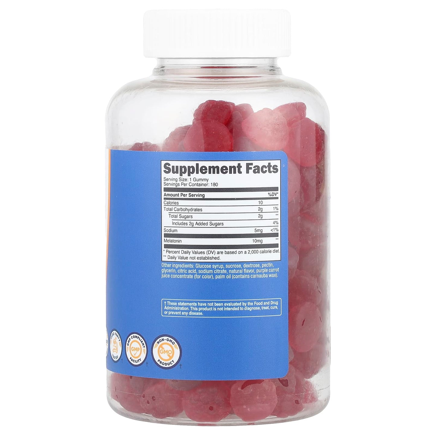 Nutricost Melatonin Gummies Strawberry 10 mg 180 Gummies