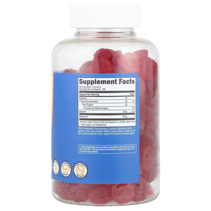 Nutricost Melatonin Gummies Strawberry 10 mg 180 Gummies