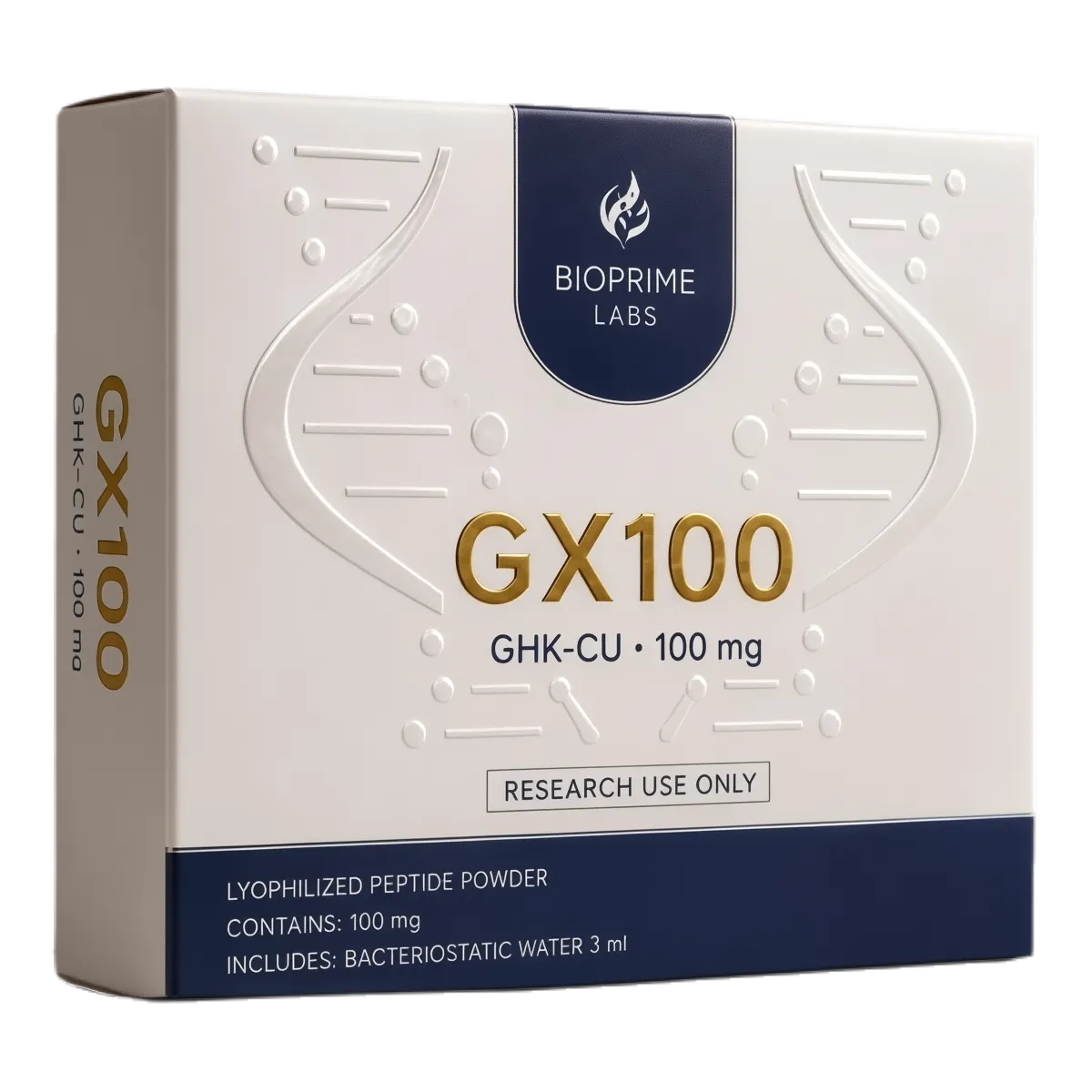 GX100 GHK-CU 100 mg Bioprime Labs - Péptido Liofilizado