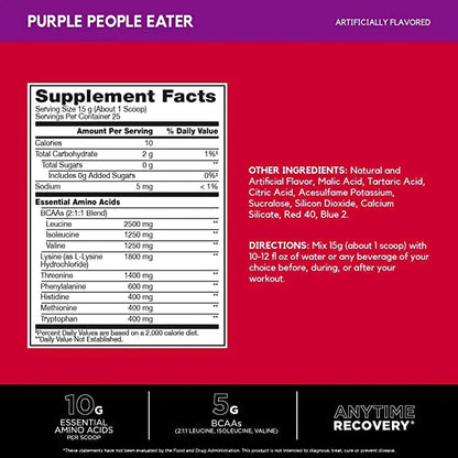 AMINO X EAA's - BCAA's y EAA's 25 servicios - MarketFit