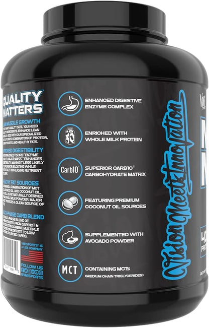 VMI Sports Major Mass Lean Mass Gainer - Sándwich de Helado (4 lb)