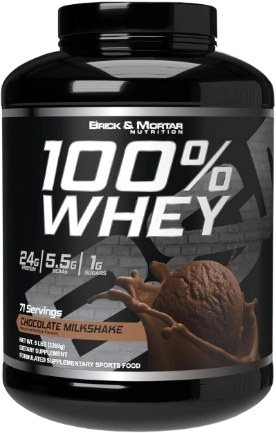 Brick and Mortar Nutrition 100% Whey™ and BCAA's - 5lb (Chocolate)