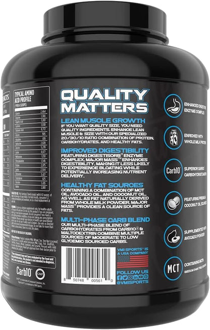 VMI Sports Major Mass Lean Mass Gainer - Sándwich de Helado (4 lb)