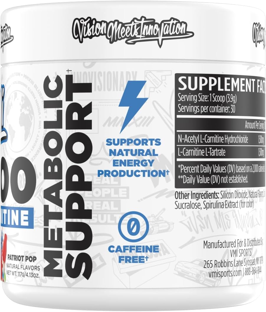 VMI Sports L-Carnitina 3000 Polvo 30 Porciones - Patriot Pop