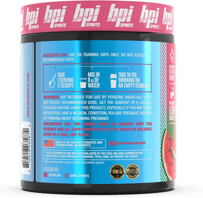 BPI Sports Best BCAA Shredded - Fórmula de Recuperación Termogénica sin Cafeína