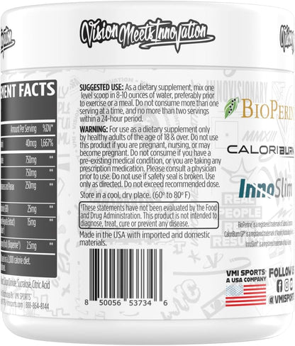 Heat L-Carnitine Powder 1500mg VMI Sports - Cherry Lime 2.54oz