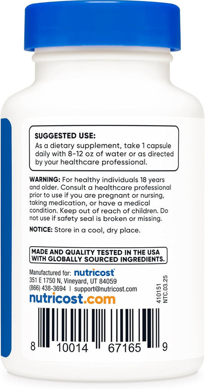 Nutricost CoQ10 200mg 60 Cápsulas Vegetarianas