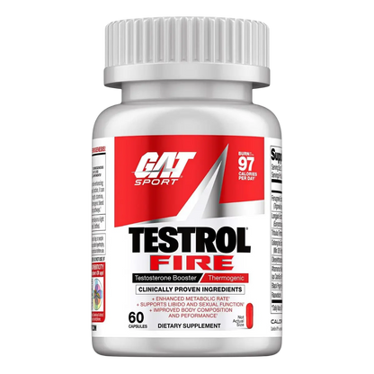 GAT SPORT Testrol Fire - 60 Cápsulas