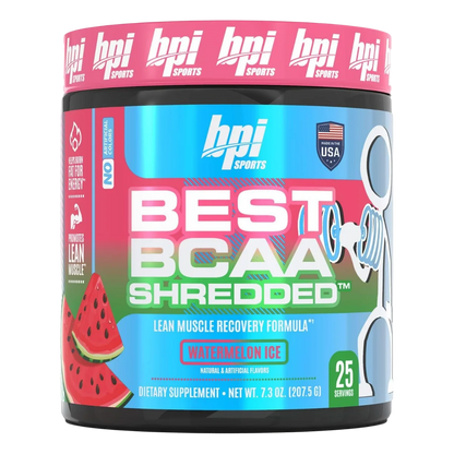 BPI Sports Best BCAA Shredded - Fórmula de Recuperación Termogénica sin Cafeína