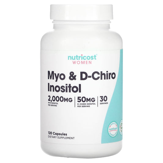 Nutricost Mioinositol y D-quiroinositol 120 Cápsulas