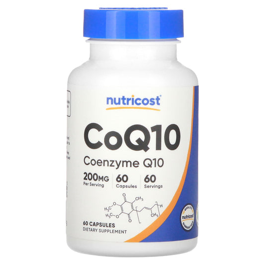 Nutricost CoQ10 200mg 60 Cápsulas Vegetarianas
