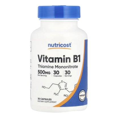 Nutricost Vitamin B1 Thiamine Cápsulas