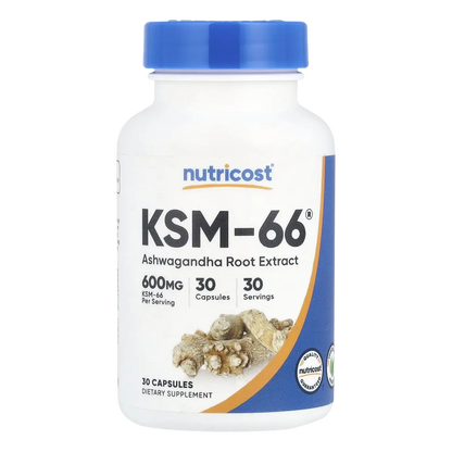 Nutricost KSM-66 Ashwagandha 600 mg 30 Cápsulas